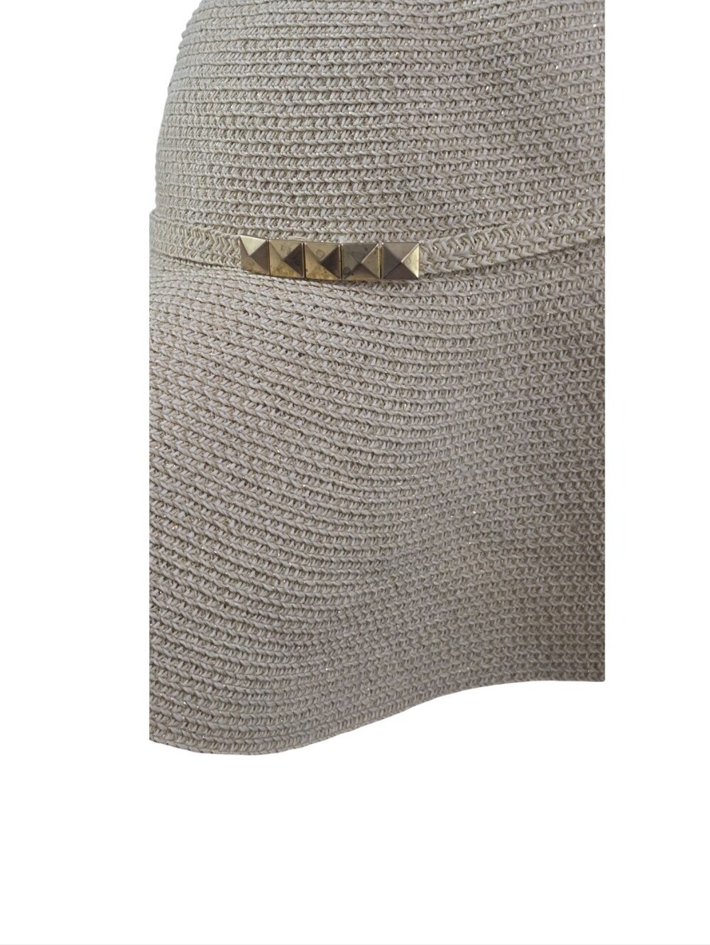 Apt. 9 Women's Wide Brim Straw Hat - Natural Beige Travel Packable Foldable - Picture 5 of 8